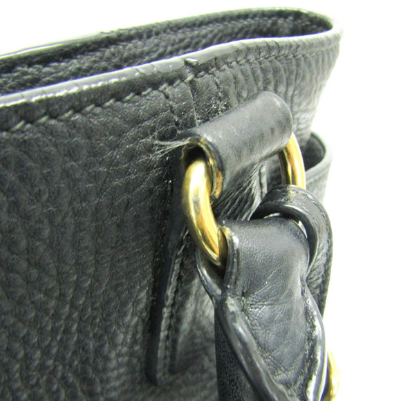 PRADA Black Leather Shoulder Bag - Picture 7 of 16
